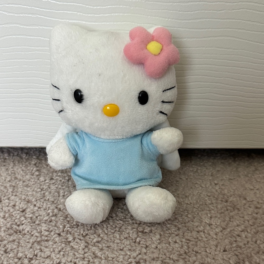 Ty Beanie Baby Blue Angel Hello Kitty Angel Plush Toy